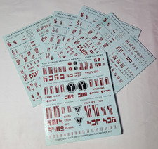 Warhammer 40 k transfer sheet decals Tau vehicle and infantry