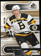 Ray Bourque 2022-23 SP Game Used Gold #127 - /184 - Boston Bruins Legend