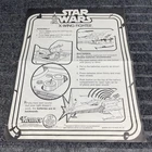Vintage Star Wars X-Wing Fighter Vehicle Instructions Sheet Kenner Original 1977