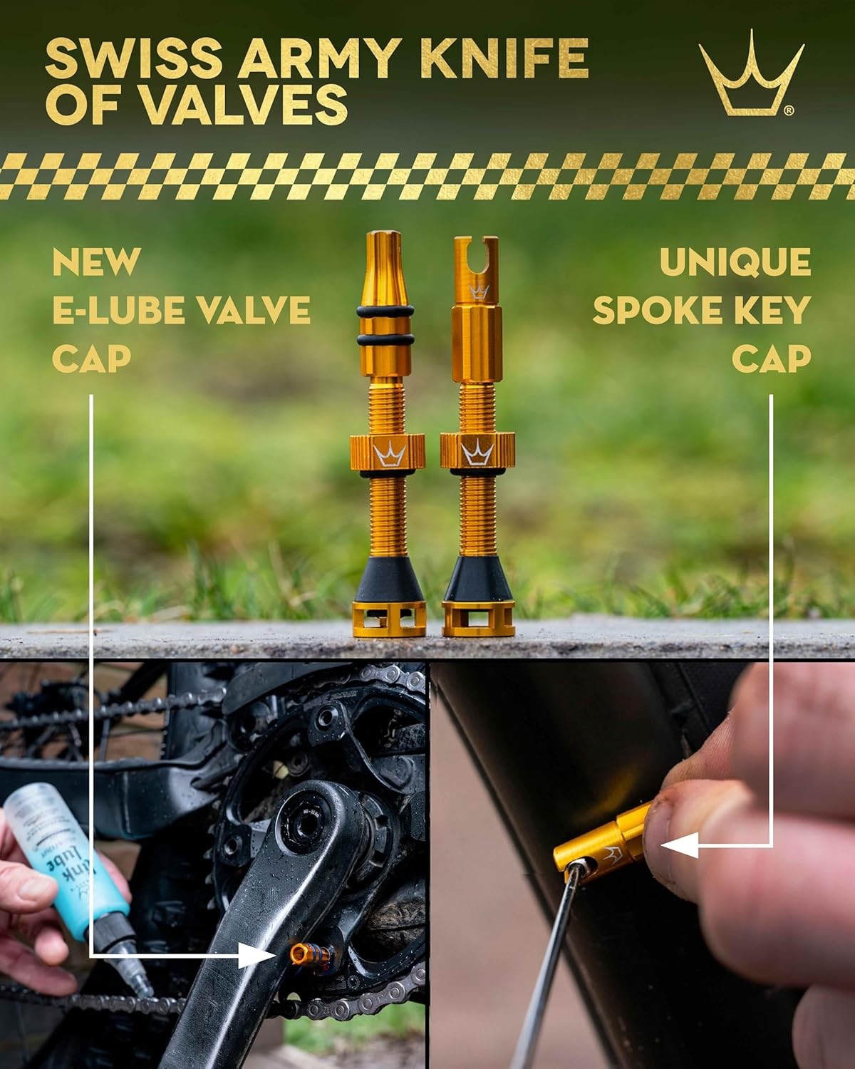 Peatys Holeshot Fast Flow Tubeless Valves - High Airflow Anti Sealant Clog Desi 9790₽