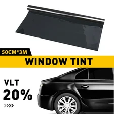 20% VLT Fit for 20" x10ft Car Home Office Glass 10FT Uncut Roll Window Tint Film