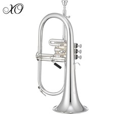 XO 1646RS Professional Key of Bb Silver Plated Yellow Brass Flugelhorn With Case