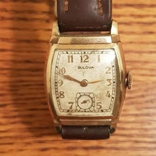 Bulova Men's Wrist Watch 15 Jewels 10K Rolled Gold Plate