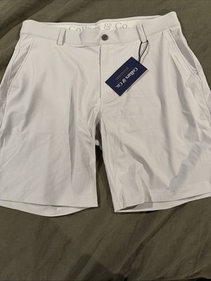 NWT Collars & Co XL Velocity Pull-On Performance Shorts Light Grey $90 Retail