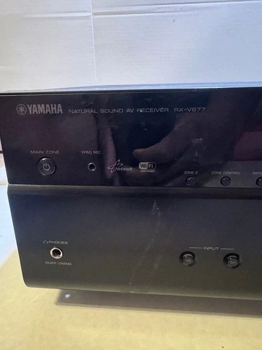 Yamaha RX-V677 7.2-Channel Network AV Receiver w/ HDMI, Wi-Fi – Tested Working - Image 3 of 4