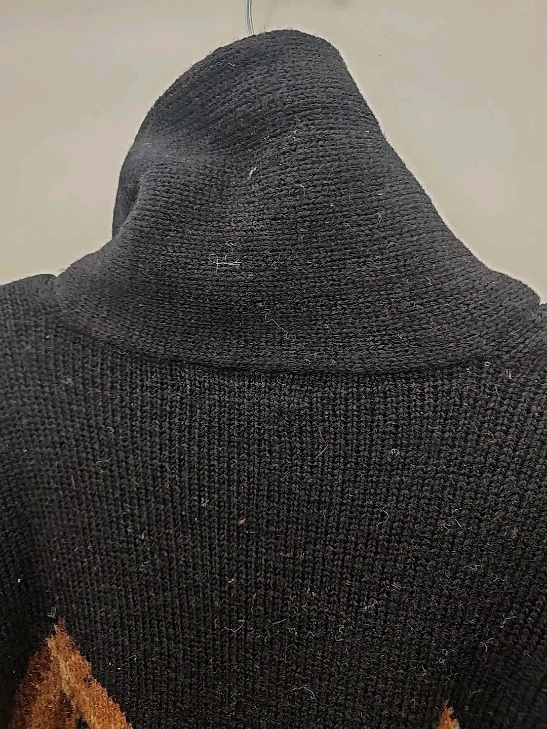 VTG  Ralph Lauren Country Equestrian Horse Hand Knit Wool Pullover Sweater Med image 9