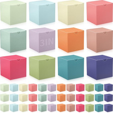 48 Pack Christmas Colorful Gift Boxes Small Cardboard Gift Boxes with Lids Bulk