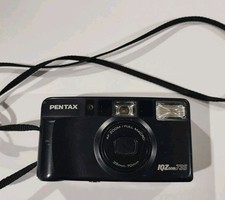 Pentax IQZoom 735 Black 35mm Film Point and Shoot Camera READ