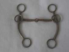DARYL DAVIS Hand Made DD Sweet Iron Steel 5" SCREW Mouth Shanked Snaffle Bit