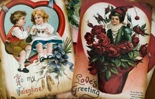 DIY XL Retro Valentines Banner Valentines Garland Victorian Valentines Day