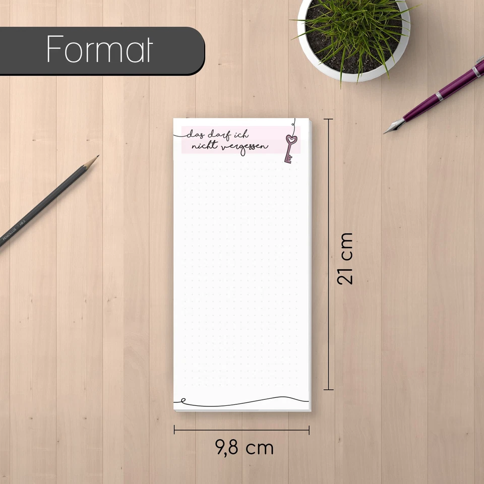1 Notizblock Das darf ich nicht vergessen magnetische Rückseite I dv532 - Bild 2 von 4
