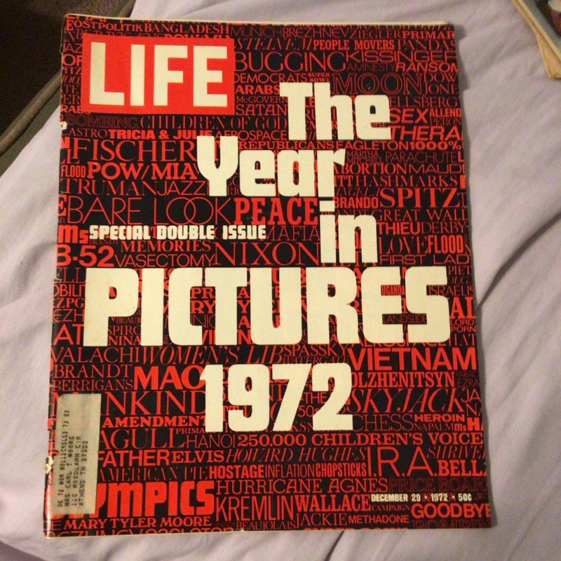 LIFE Magazine Special Edition Year in Pictures Dec 1972