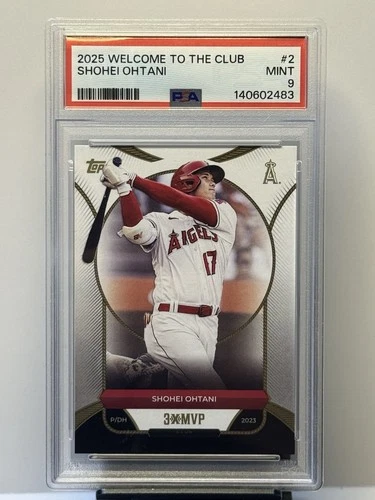 2025 Topps Shohei Ohtani #2 3XMVP PSA 9