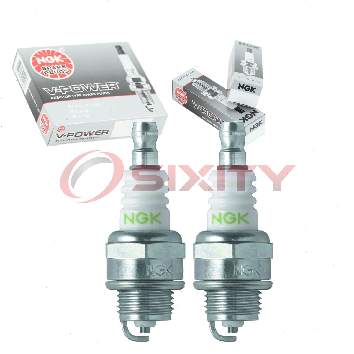 2 pc NGK 4562 BPM6Y V-Power Spark Plugs for XST2976DP XST2976 CJ8Y 90114 kq