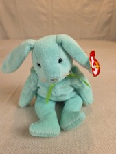 TY Beanie Baby - 1996 HIPPITY the Mint Green Bunny -8.5 inch Plushy