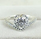 Heart Shape Round Cut White Diamond Solitaire 1.55 Ct Certified Anniversary Ring