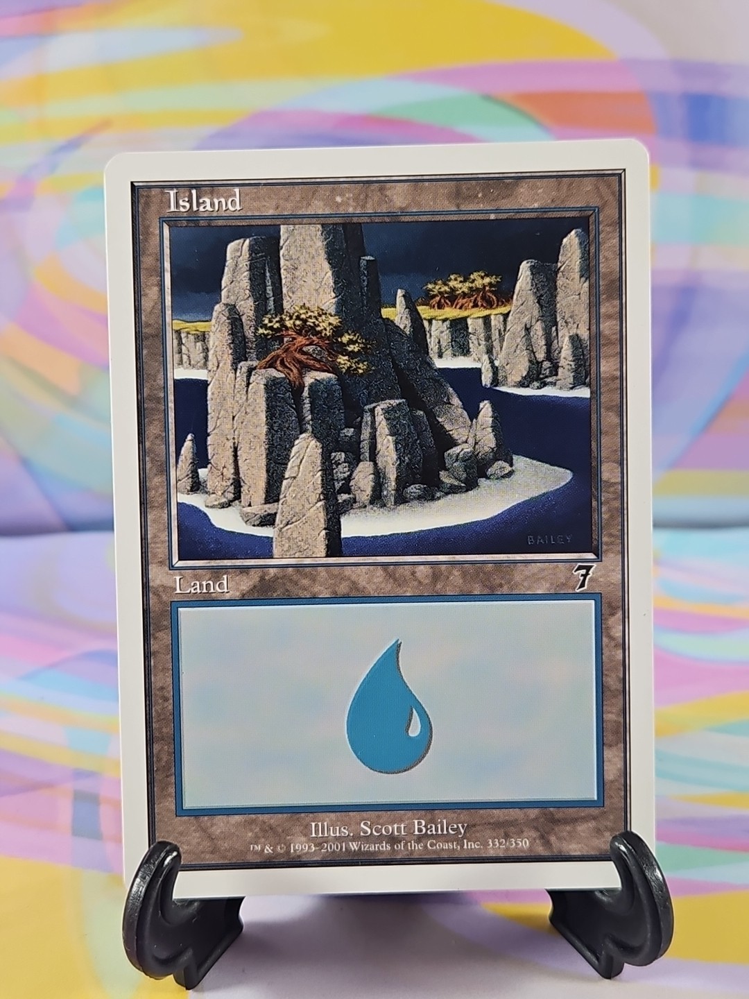 Magic the Gathering MTG Seventh Edition 2001 Card | Island 332/350