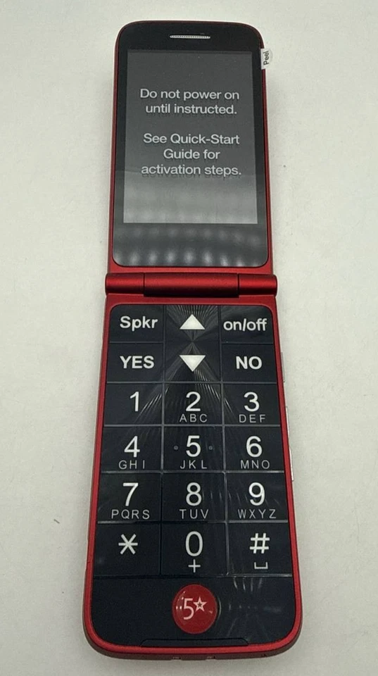 Alcatel Jitterbug Flip 4043S Flip Phone 4G LTE 3.2" Display 4GB 2MP Camera - Image 2 of 4