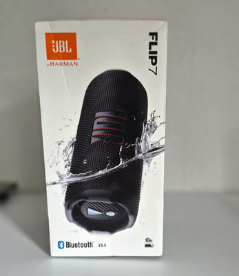 JBL Flip 7 Bluetooth Lautsprecher, schwarz, mit Zubehör und Mit OVP.