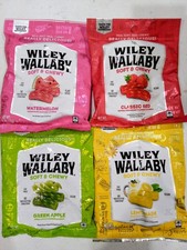 Wiley Wallaby Soft & Chewy Gourmet Liquorice 4 VARIETY BAGS  GREAT DEAL!!