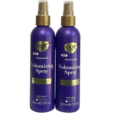 2 OGX Volumizing Sprays Thicken Fine Flat Hair Mist Add Body Heat Protection