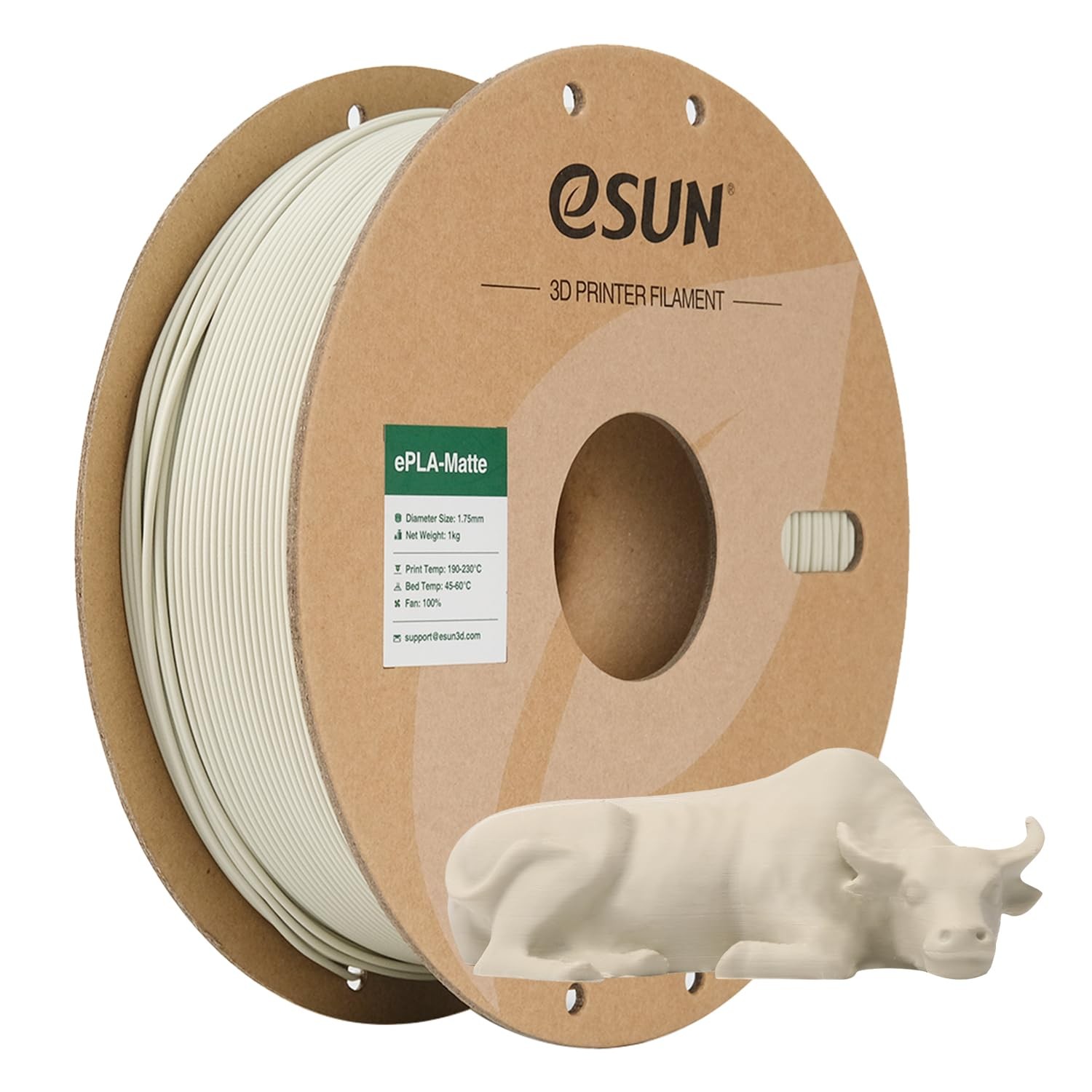 eSUN Matte PLA Filament 1.75mm 1kg Spule 3D Druck