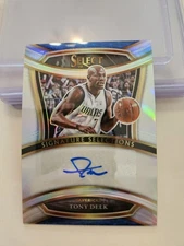 TONY DELK 2020-21 SELECT SILVER PRIZM Signature Selections Auto Mavericks 