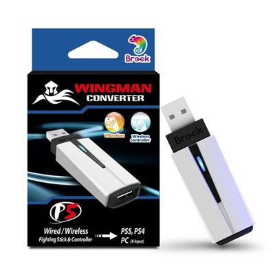✨美品✨Brook Wingman Converter P5 Brook Wingman P5 PS5 PS4 PC Wireless Multiconsole to Native PS5