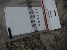 FENDER VINTAGE STYLE STRATOCASTER BACKPLATE COVER WHITE 1-PLY 099-1320-000 NEW