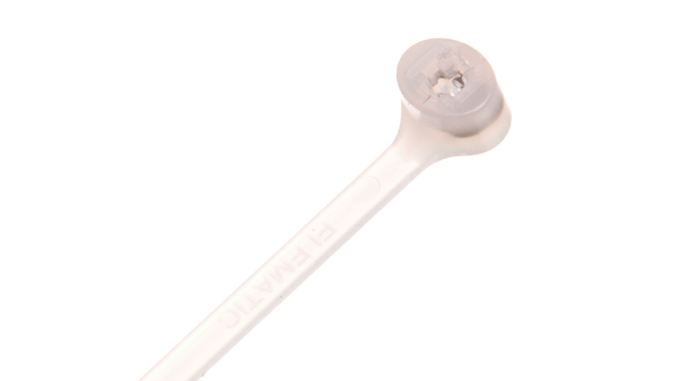 Cable tie 200x2,5 white 2-LOCK steel teeth BMTB2025 / 100pcs / /T2UK