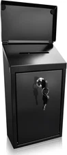 Locking Mailbox with Key for Outdoor 6 x 3.4 x 10.6 Inches Small Wall Mount Mail
