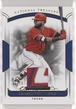 2018 Panini National Treasures Relics Premium 5/10 Nomar Mazara #190 0c3