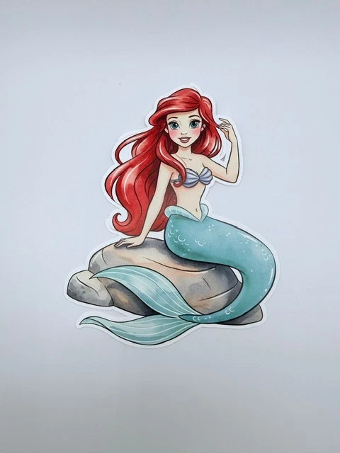 Nueva pegatina Disney Little Mermaid Ariel 3,75" por 4,75"
