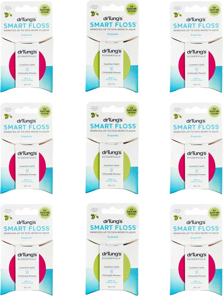 Paquete de hilo dental con sabor a cardamomo natural Foto 3 de 4