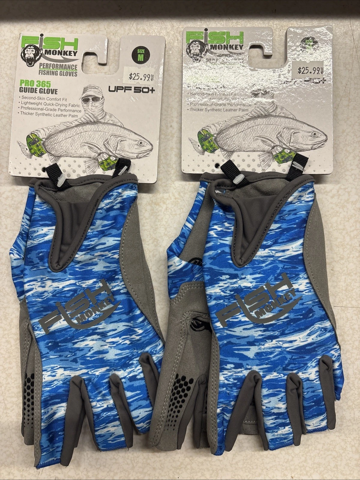 Lot Of 2 Fish Monkey Pro Guide Series Fishing Gloves (Medium)
Opens in a new window or tab