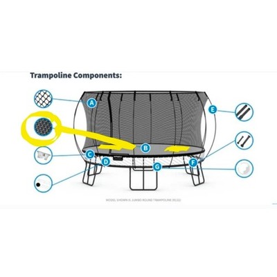 Springfree SoftEdge Mat O47 Oval Replacement Jumping Mat 6x9ft  **MODEL G4**