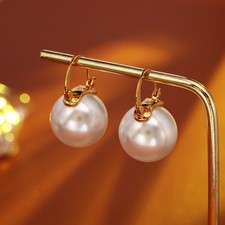 Pearl Earrings Simple Fashion Design High Sense Stylish All-Match for Women