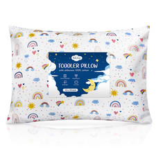 Toddler Pillow,13X18 Soft Toddler Pillows for Sleeping, Machine Washable Kids Pi