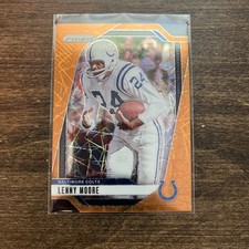 2024 Panini Prizm Orange Lazer #296 Lenny Moore Indianapolis Colts