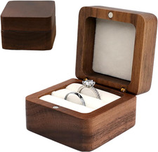 Wedding Ring Box for Proposal Ceremony Engagement Ring Holder for Wedding Day Ha