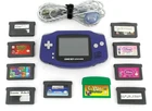 Vtg Nintendo Game Boy Advance Indigo AGB-001 Bundle with 10 Games & Link Cable