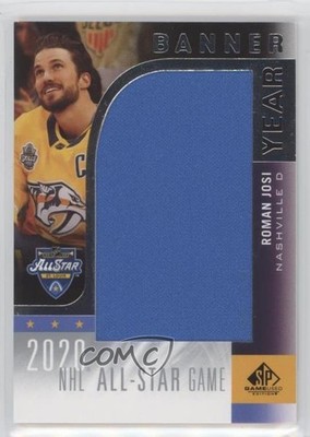 2020-21 Upper Deck SP Game Used NHL All-Star Banner Year Relics Roman Josi z4k