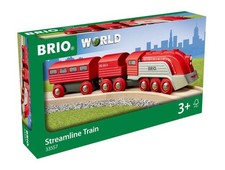 BRIO World Streamline Toy Train for Kids Age 3 Years Up - Wooden Railway Set Add