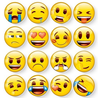 MORCART 16pcs Emoji Fridge Magnets Cute Refrigerator Magnets for Locker, Whit...