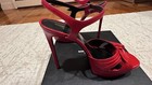 Saint Laurent Bianca Leather Bow Sandal, Rouge Etoile Size 39 — photo 4