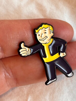 Fallout Vault Boy / Pip Boy Enamel Pin / Brooch / Badge - Video games, Xbox