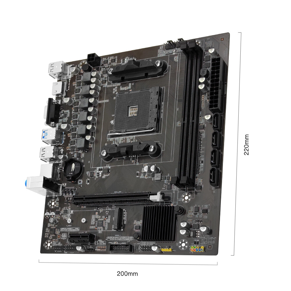 For AMD Ryzen 1-5 Gen CPU B450 Motherboard AM4 HDMI VGA DDR4 RAM