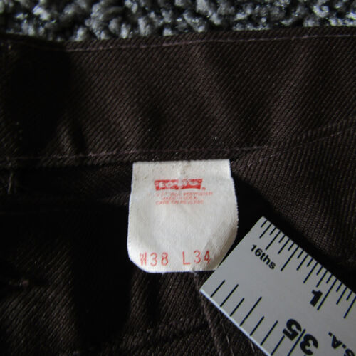 Pantaloni vintage Levis uomo 38X34 made in USA pantaloni pantaloni pantaloni da viaggio - Foto 3 di 13