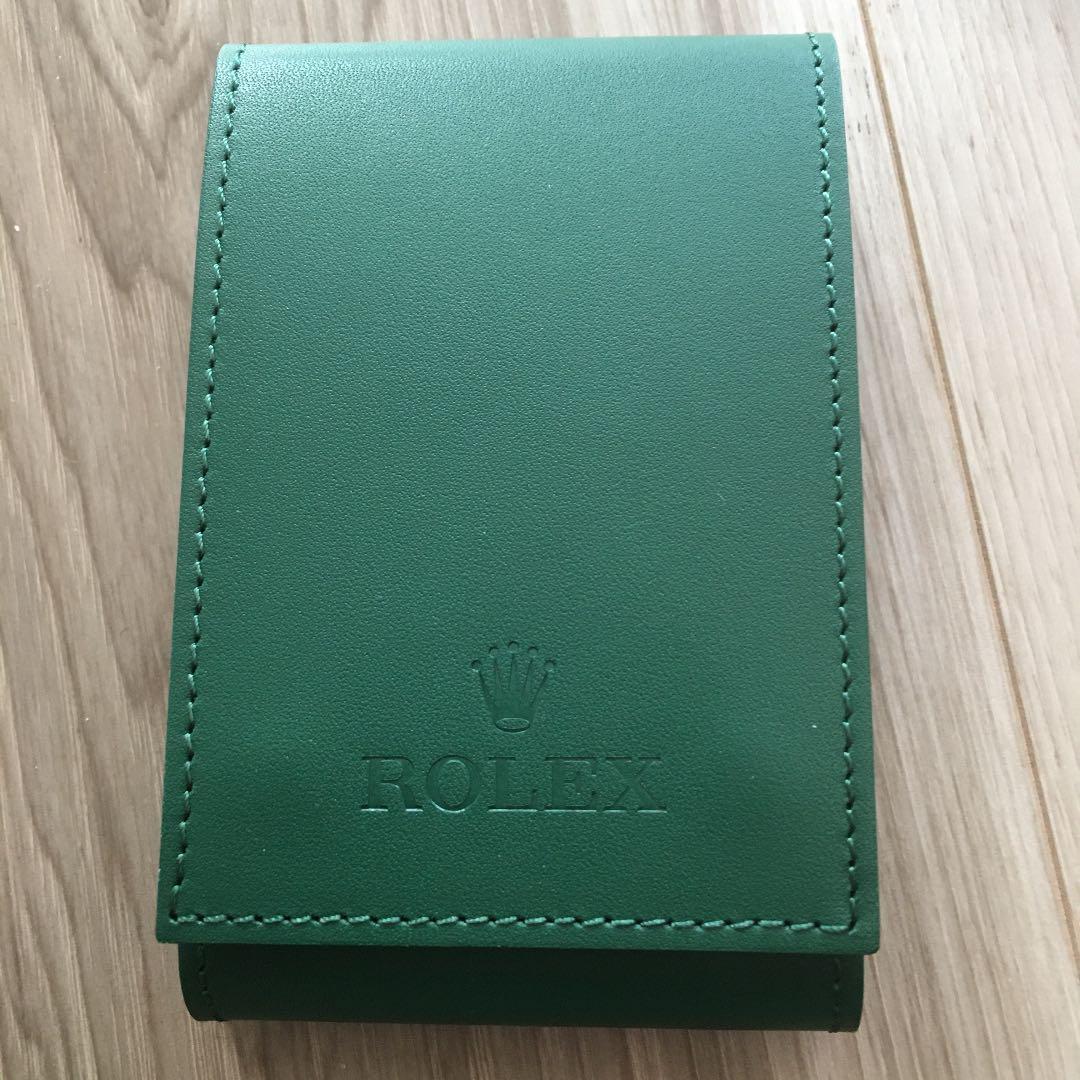 Rolex Watch Case green leather soft travel Pouch watch holder