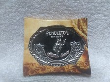 Montana Silversmiths Pendleton Let'er Buck 2020 Buckle Limited Edition Great  6